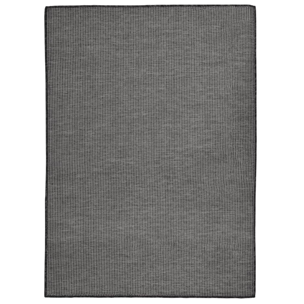 Tappeto da Esterni a Tessitura Piatta 200x280 cm Grigio - homemem39