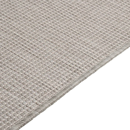 Tappeto da Esterni a Tessitura Piatta 200x280 cm Tortora - homemem39