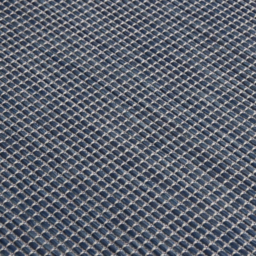 Tappeto da Esterni a Tessitura Piatta 200x280 cm Blu - homemem39