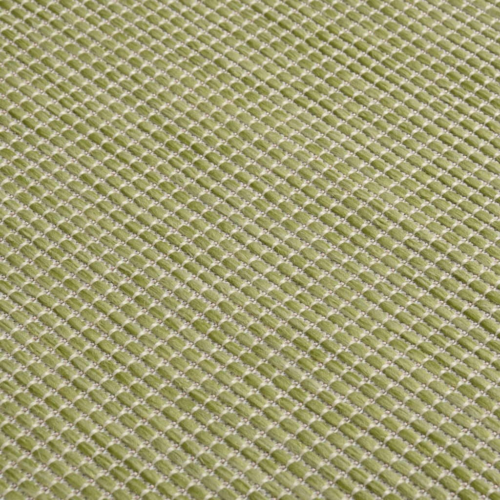 Tappeto da Esterni a Tessitura Piatta 200x280 cm Verde - homemem39