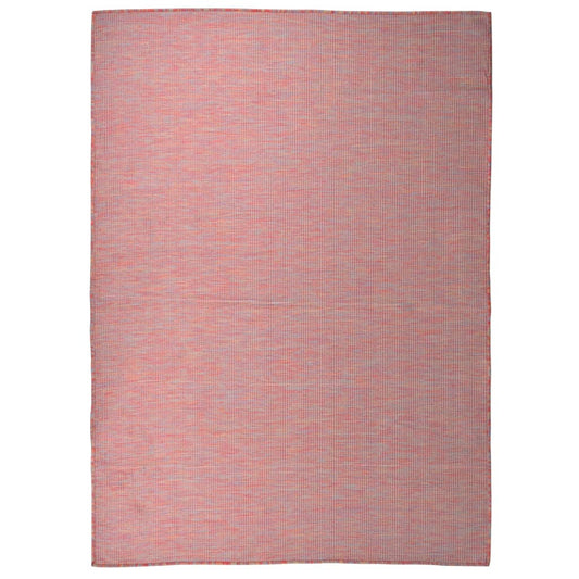 Tappeto da Esterni a Tessitura Piatta 200x280 cm Rosso - homemem39