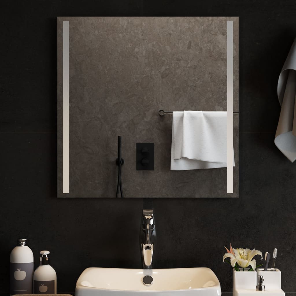 Specchio da Bagno con Luci LED 60x60 cm - homemem39