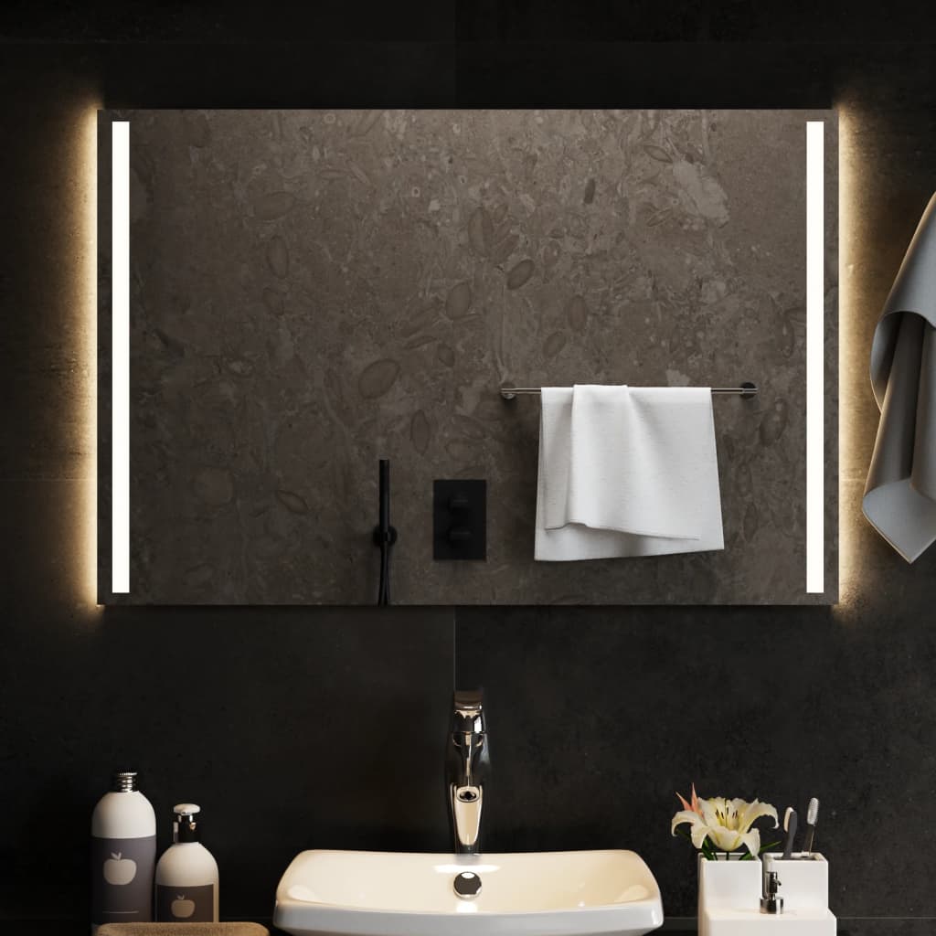 Specchio da Bagno con Luci LED 90x60 cm - homemem39