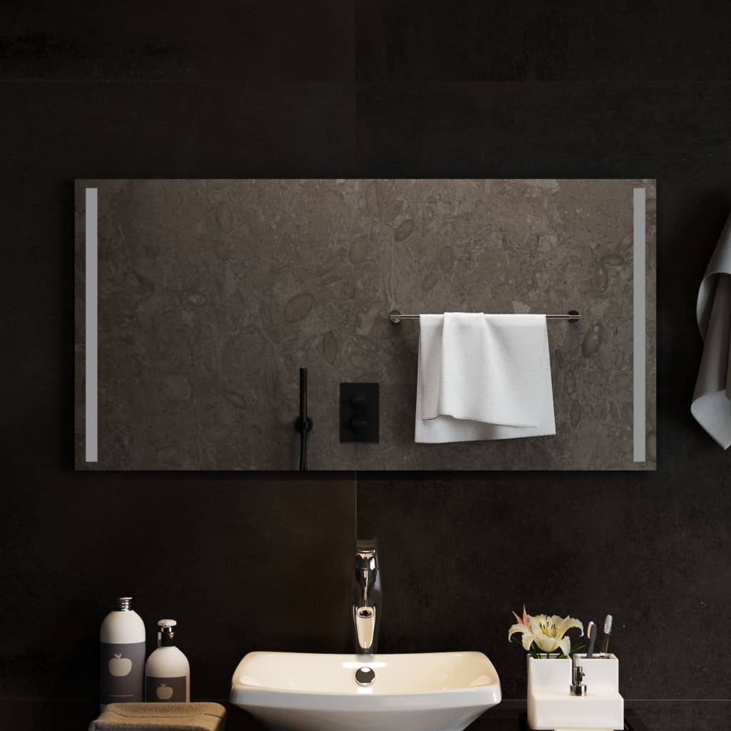 Specchio da Bagno con Luci LED 100x50 cm - homemem39