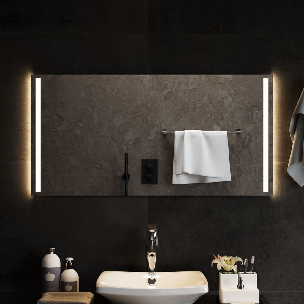 Specchio da Bagno con Luci LED 100x50 cm - homemem39