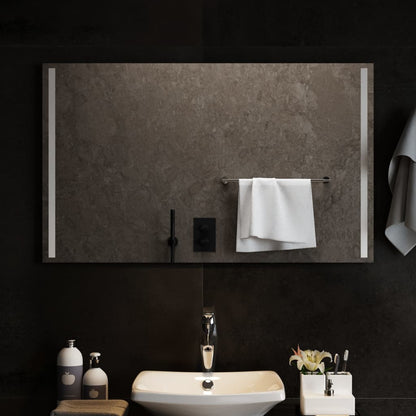 Specchio da Bagno con Luci LED 100x60 cm - homemem39