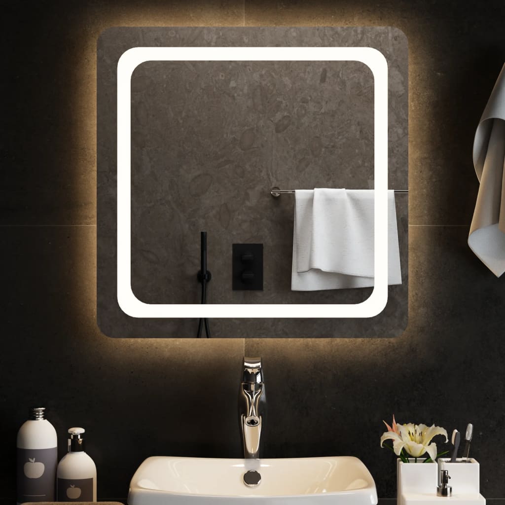 Specchio da Bagno con Luci LED 60x60 cm - homemem39
