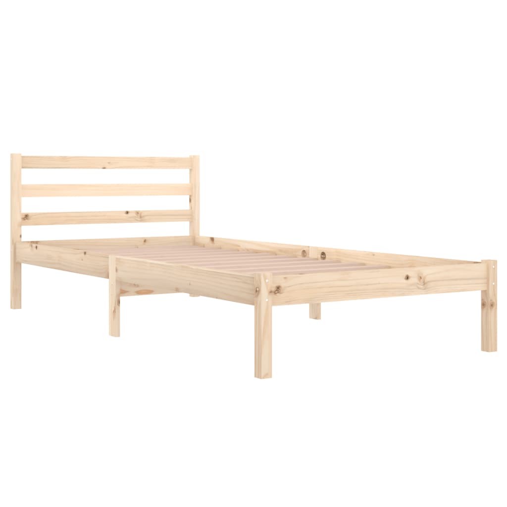 Telaio Letto in Legno Massello di Pino 90x200 cm - homemem39