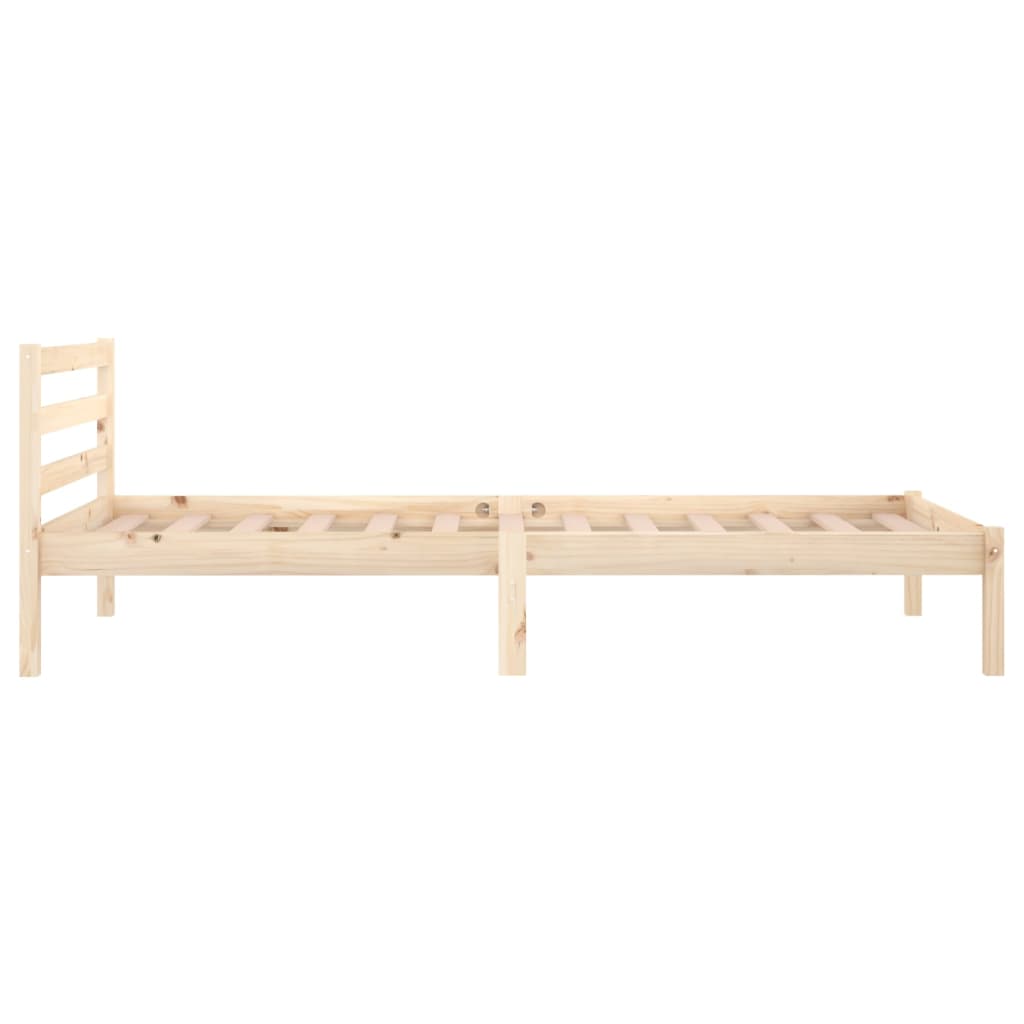 Telaio Letto in Legno Massello di Pino 90x200 cm - homemem39