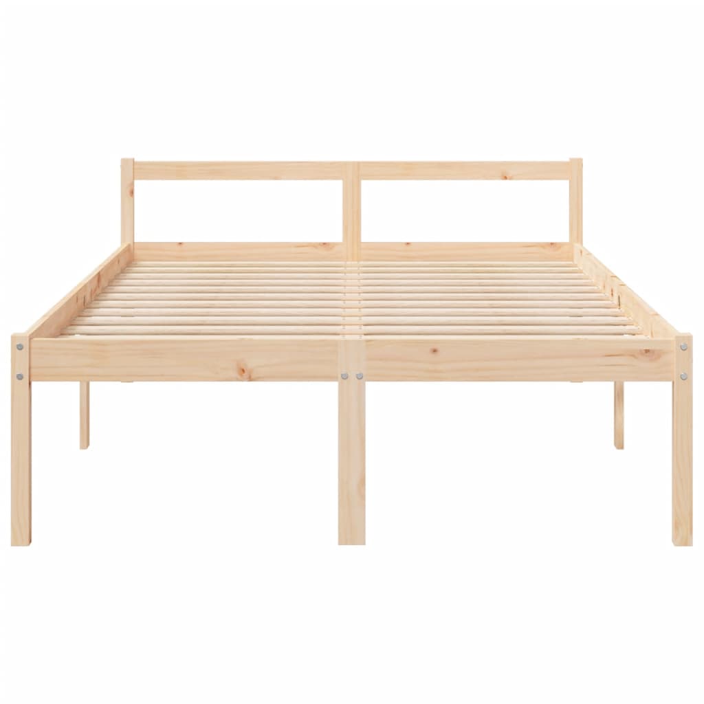 Letto per Anziani 135x190 cm Double in Legno Massello di Pino - homemem39