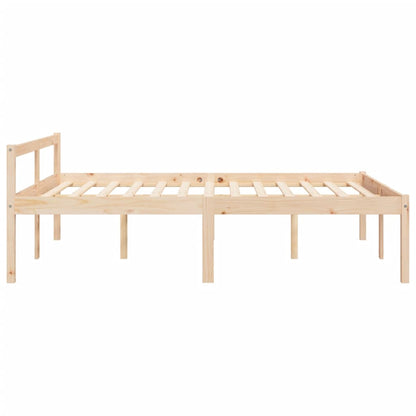 Letto per Anziani 135x190 cm Double in Legno Massello di Pino - homemem39