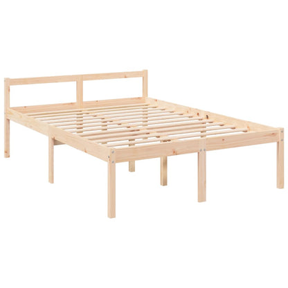 Letto per Anziani 140x190 cm in Legno Massello di Pino - homemem39