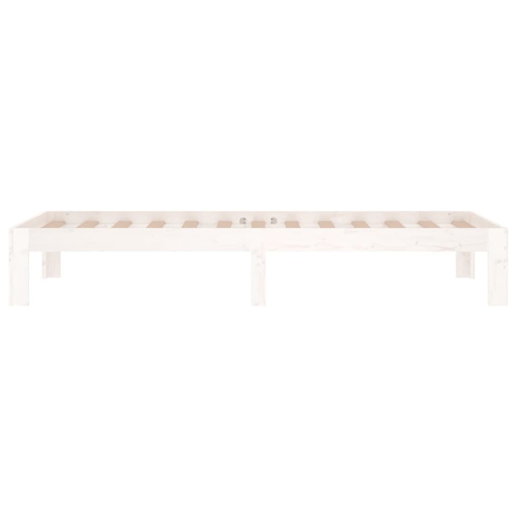 Giroletto Bianco in Legno Massello 75x190 cm Small Single - homemem39