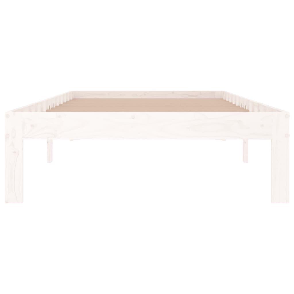 Giroletto Bianco in Legno Massello 90x190 cm Single - homemem39