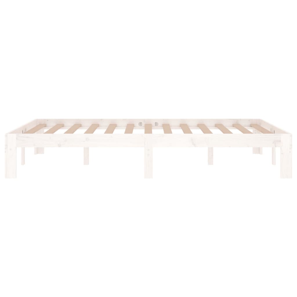 Giroletto Bianco in Legno Massello 120x190 cm Small Double - homemem39