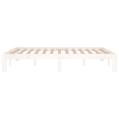 Giroletto Bianco in Legno Massello 135x190 cm Double - homemem39