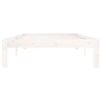 Giroletto Bianco in Legno Massello di Pino 100x200 cm - homemem39