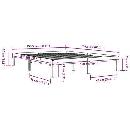 Giroletto in Legno Massello 150x200 cm King Size - homemem39