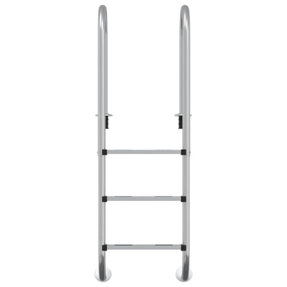 Scala per Piscina 54x38x158 cm Acciaio Inox 304 - homemem39