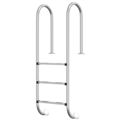 Scala per Piscina 54x38x158 cm Acciaio Inox 304 - homemem39