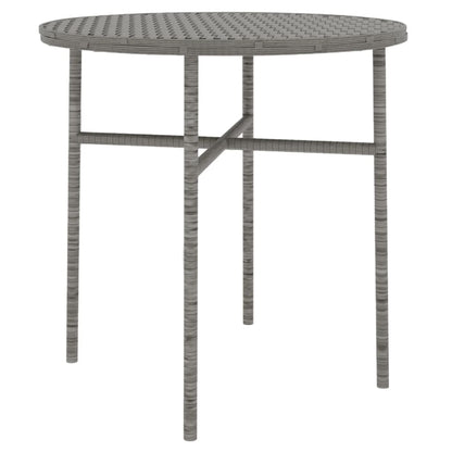 Set Mobili da Pranzo per Giardino 3 pz in Polyrattan Grigio - homemem39