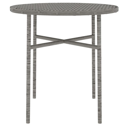 Set Mobili da Pranzo per Giardino 3 pz in Polyrattan Grigio - homemem39