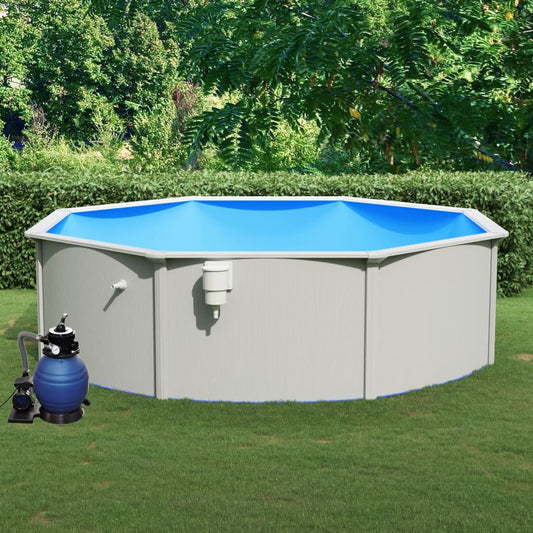 Piscina con Pompa Filtro a Sabbia 460x120 cm - homemem39