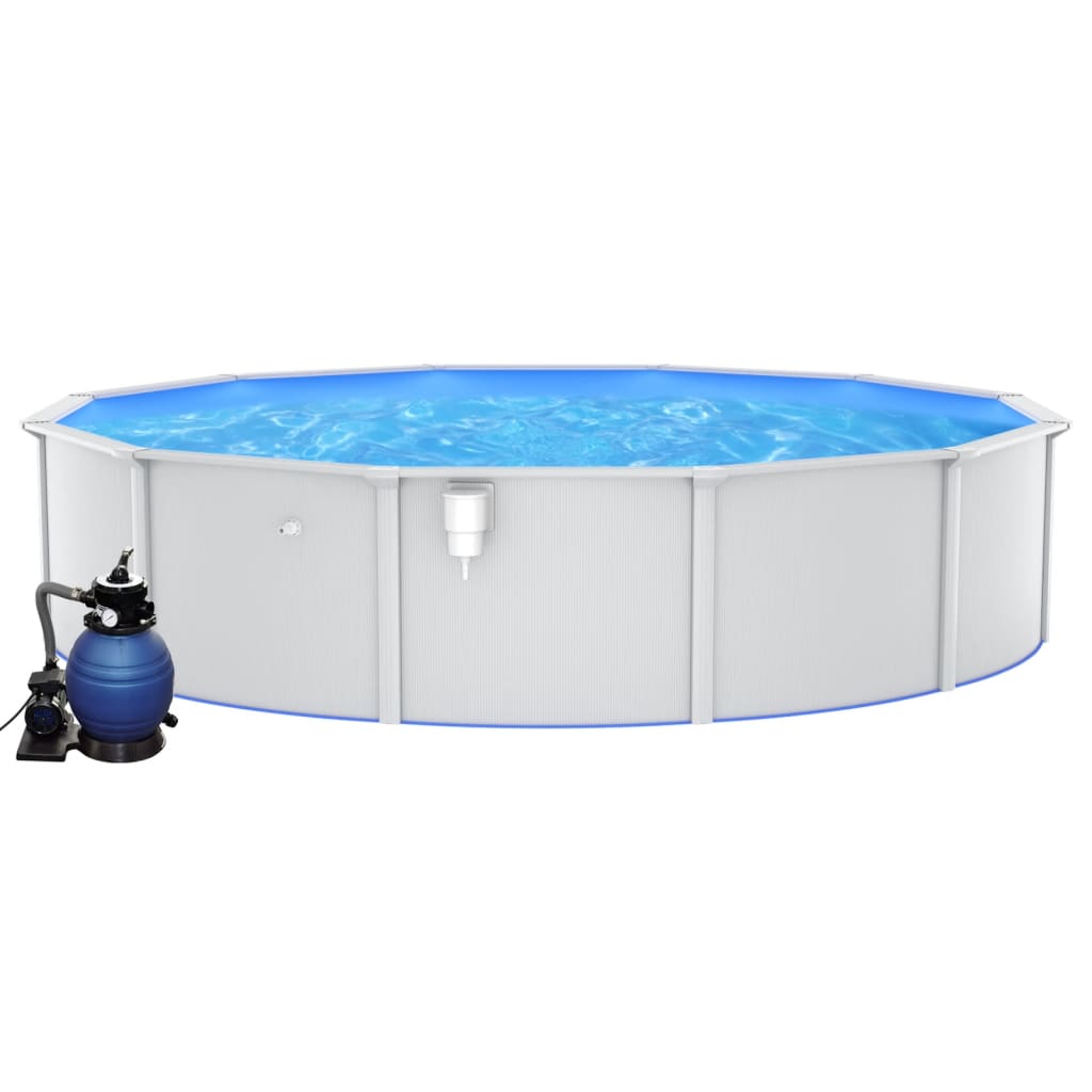 Piscina con Pompa Filtro a Sabbia 550x120 cm - homemem39