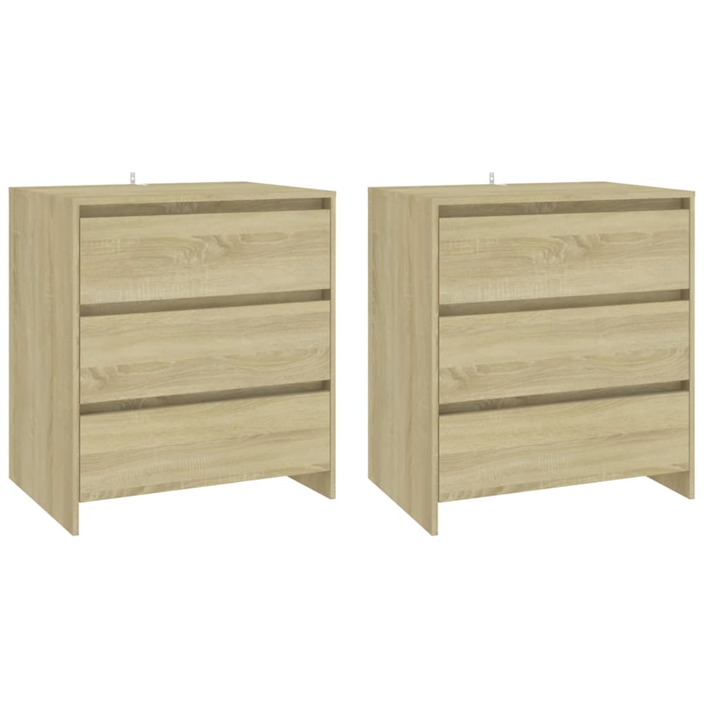 Credenze 3 pz Rovere Sonoma in Legno Multistrato - homemem39