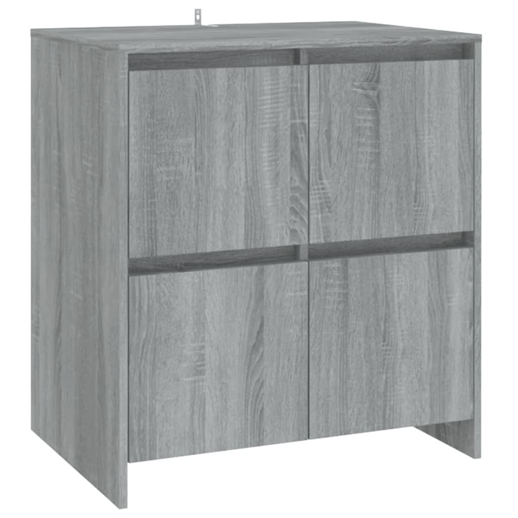 Credenze 2 pz Grigio Sonoma in Legno Multistrato - homemem39