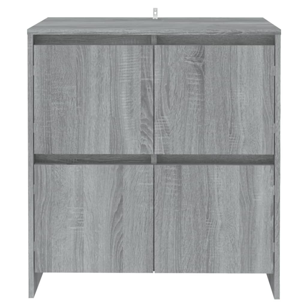 Credenze 2 pz Grigio Sonoma 70x41x75 cm in Truciolato - homemem39