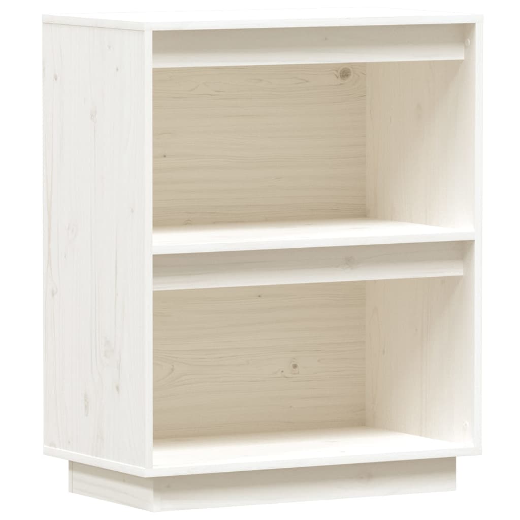 Mobile Consolle Bianco 60x34x75 cm in Legno Massello di Pino - homemem39