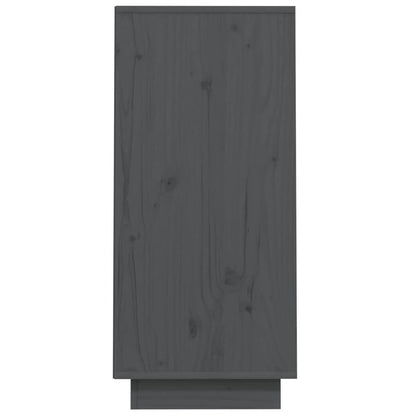 Mobile Consolle Grigio 60x34x75 cm in Legno Massello di Pino - homemem39