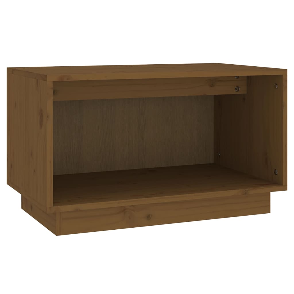 Mobile Porta TV Miele 60x35x35 cm in Legno Massello di Pino - homemem39