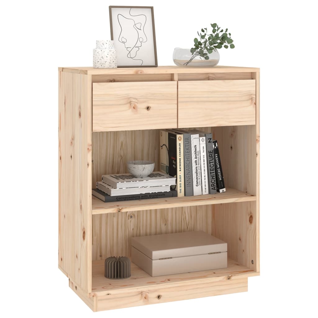 Mobile Consolle 60x34x75 cm in Legno Massello di Pino - homemem39