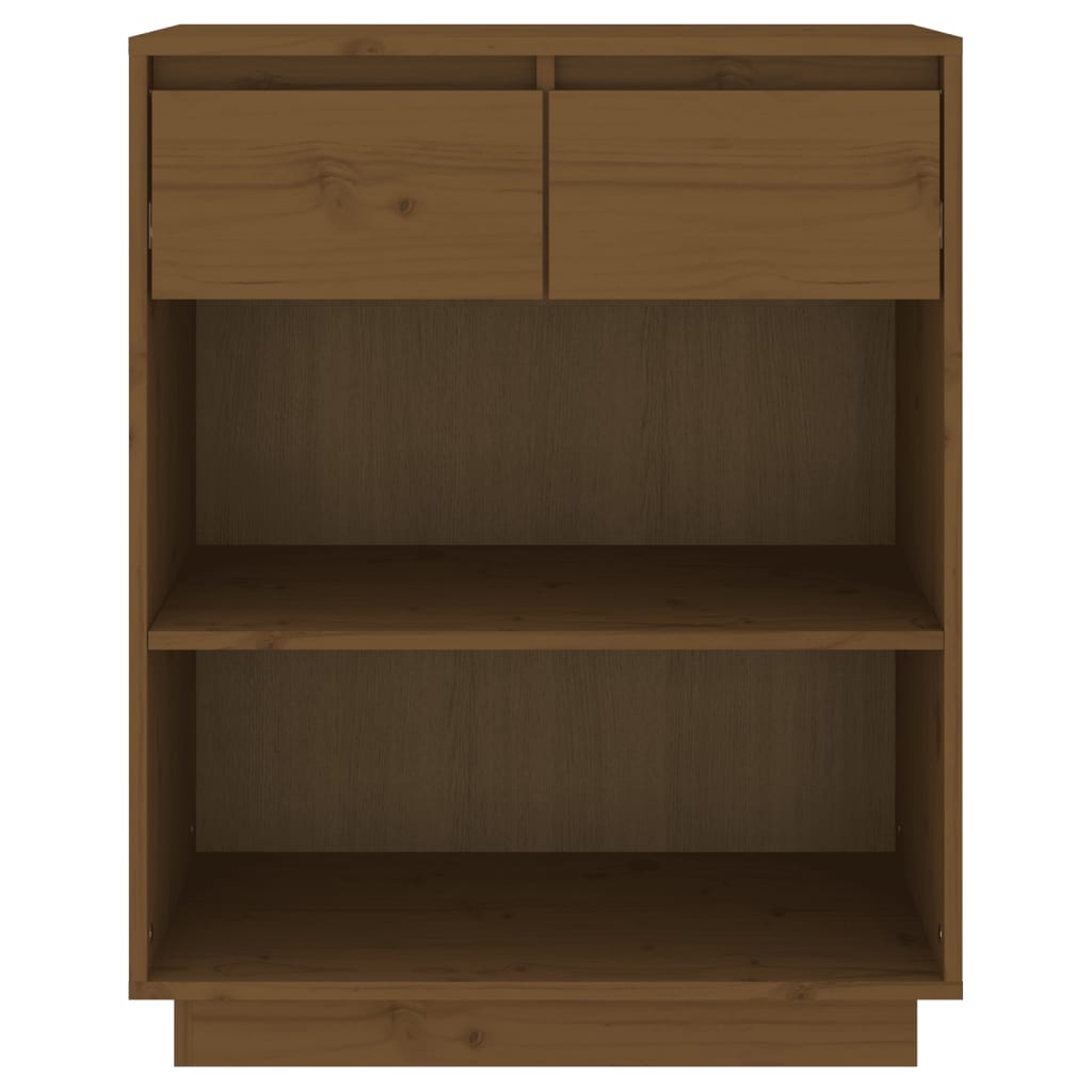 Mobile Consolle Miele 60x34x75 cm in Legno Massello di Pino - homemem39