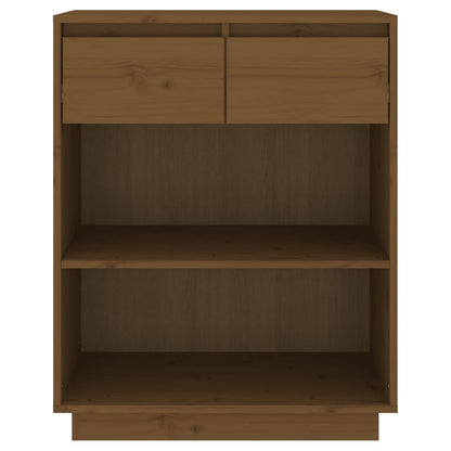 Mobile Consolle Miele 60x34x75 cm in Legno Massello di Pino - homemem39