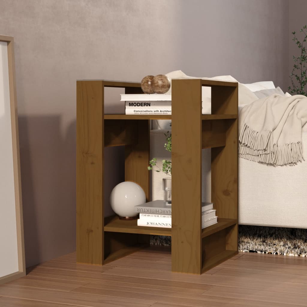 Libreria/Divisorio Miele 41x35x57 cm in Legno Massello di Pino - homemem39