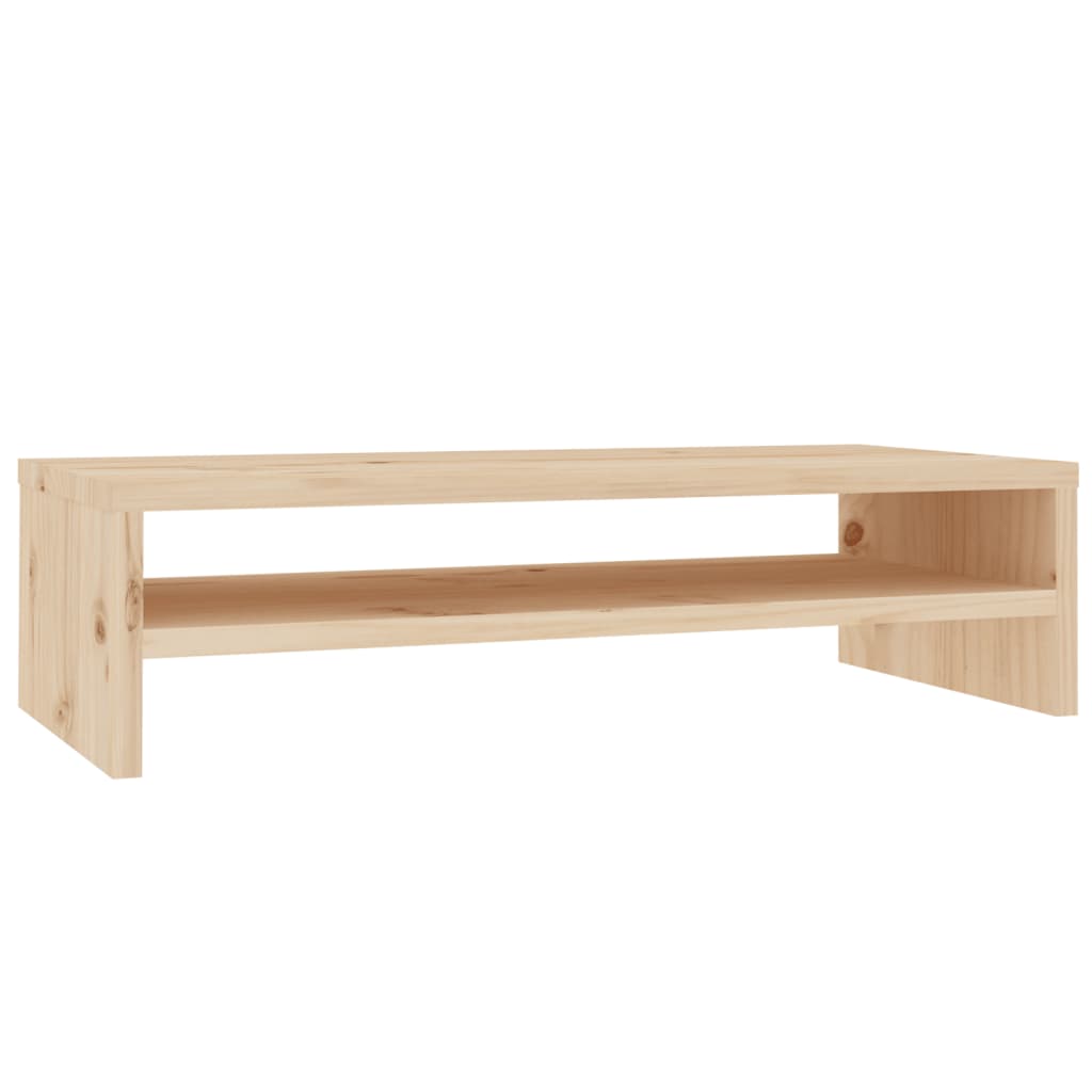 Supporto per Monitor 50x24x13 cm in Legno Massello di Pino - homemem39