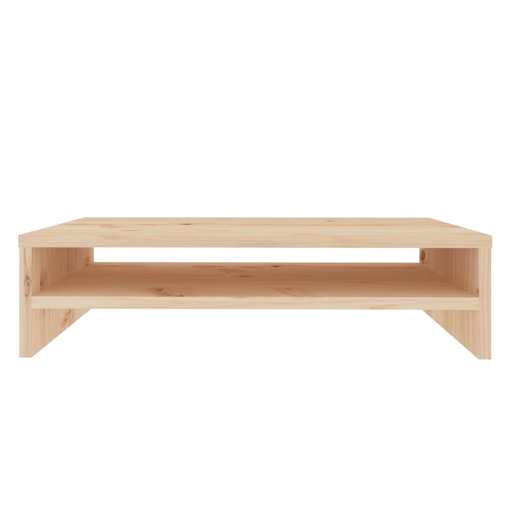 Supporto per Monitor 50x24x13 cm in Legno Massello di Pino - homemem39