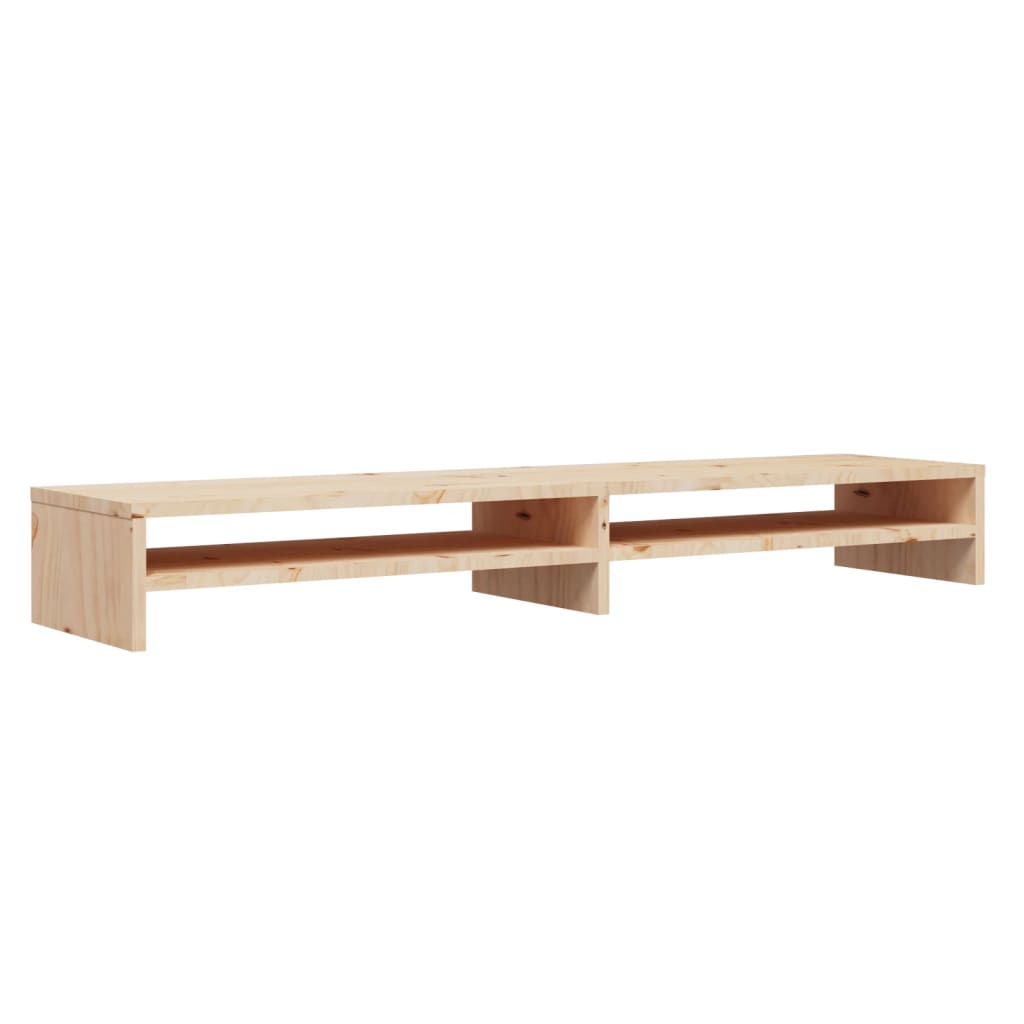 Supporto per Monitor 100x24x13 cm in Legno Massello di Pino - homemem39