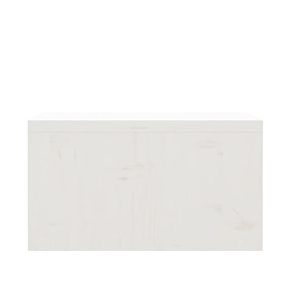 Supporto per Monitor Bianco 50x27x15 cm Legno Massello di Pino - homemem39