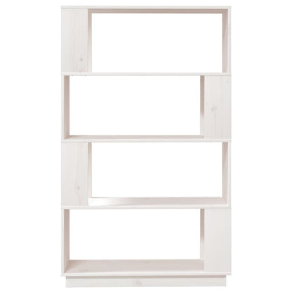 Libreria/Divisorio Bianco 80x25x132 cm Legno Massello di Pino - homemem39