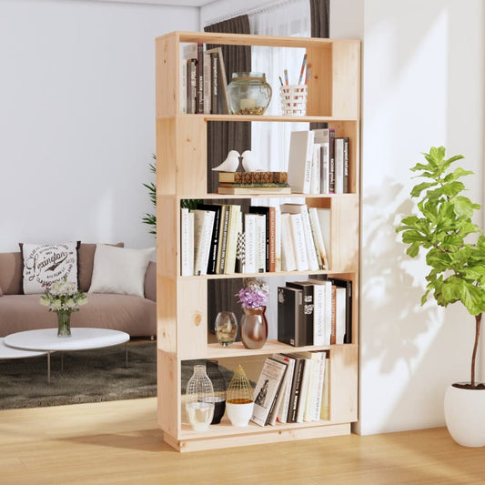 Libreria/Divisorio 80x25x163,5 cm Legno Massello di Pino - homemem39