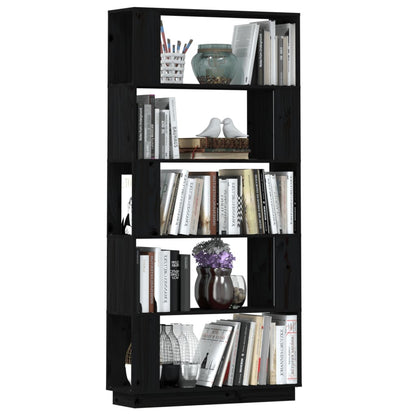 Libreria/Divisorio Bianco 80x25x163,5 cm Legno Massello - homemem39