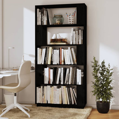 Libreria/Divisorio Bianco 80x25x163,5 cm Legno Massello - homemem39