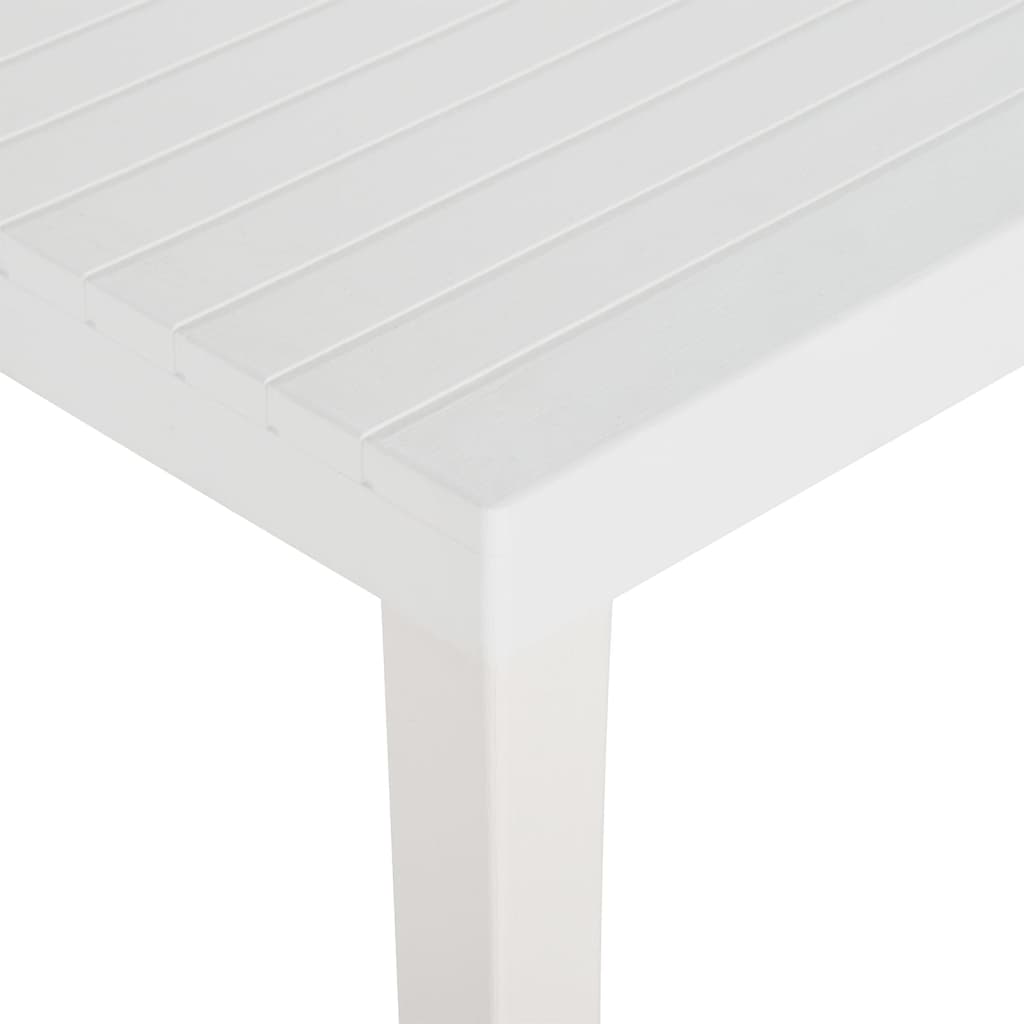 Tavolo da Giardino 220x90x72 cm in PP Bianco - homemem39