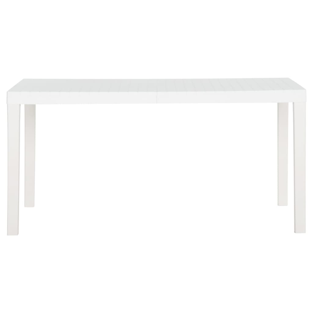 Tavolo da Giardino 150x90x72 cm in PP Bianco - homemem39