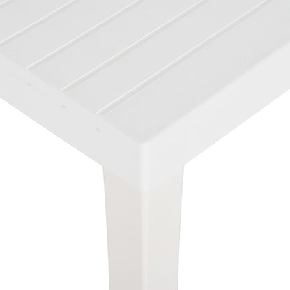 Tavolo da Giardino 150x90x72 cm in PP Bianco - homemem39