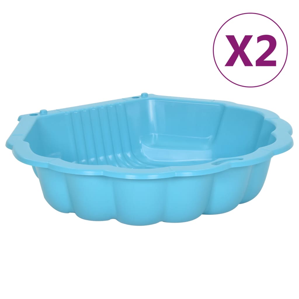 Sabbiere 2 pz Blu 77x87x21 cm in Plastica - homemem39